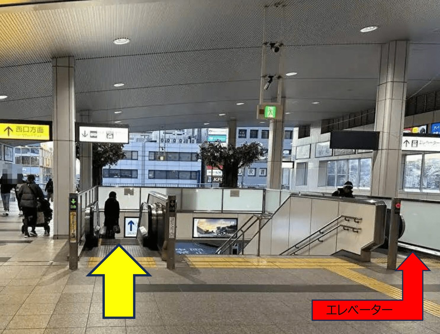 JR高崎線上尾駅のエスカレーター
